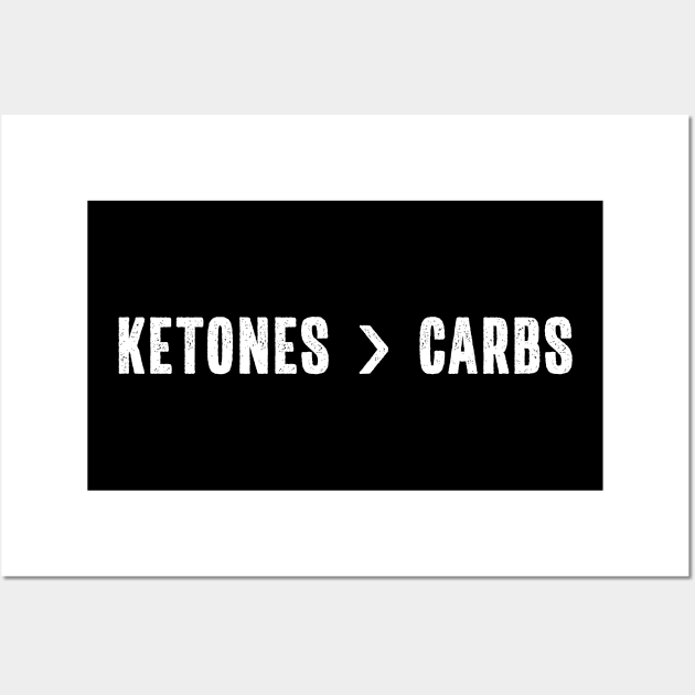 Ketones Are Greater than Carbs for Carbohydrate Refuser Wall Art by shirtastical